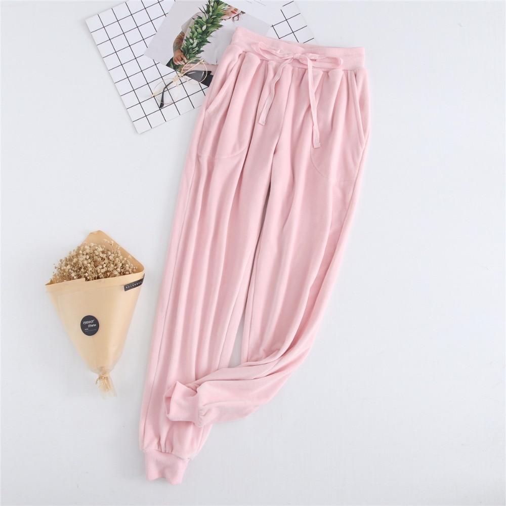 Fdfklak Thuis Broek Voor Vrouwen Winter Flanellen Pyjama Broek Vrouwen Pyjamabroek Lounge Wear Dames Slapen Broek M-XXL