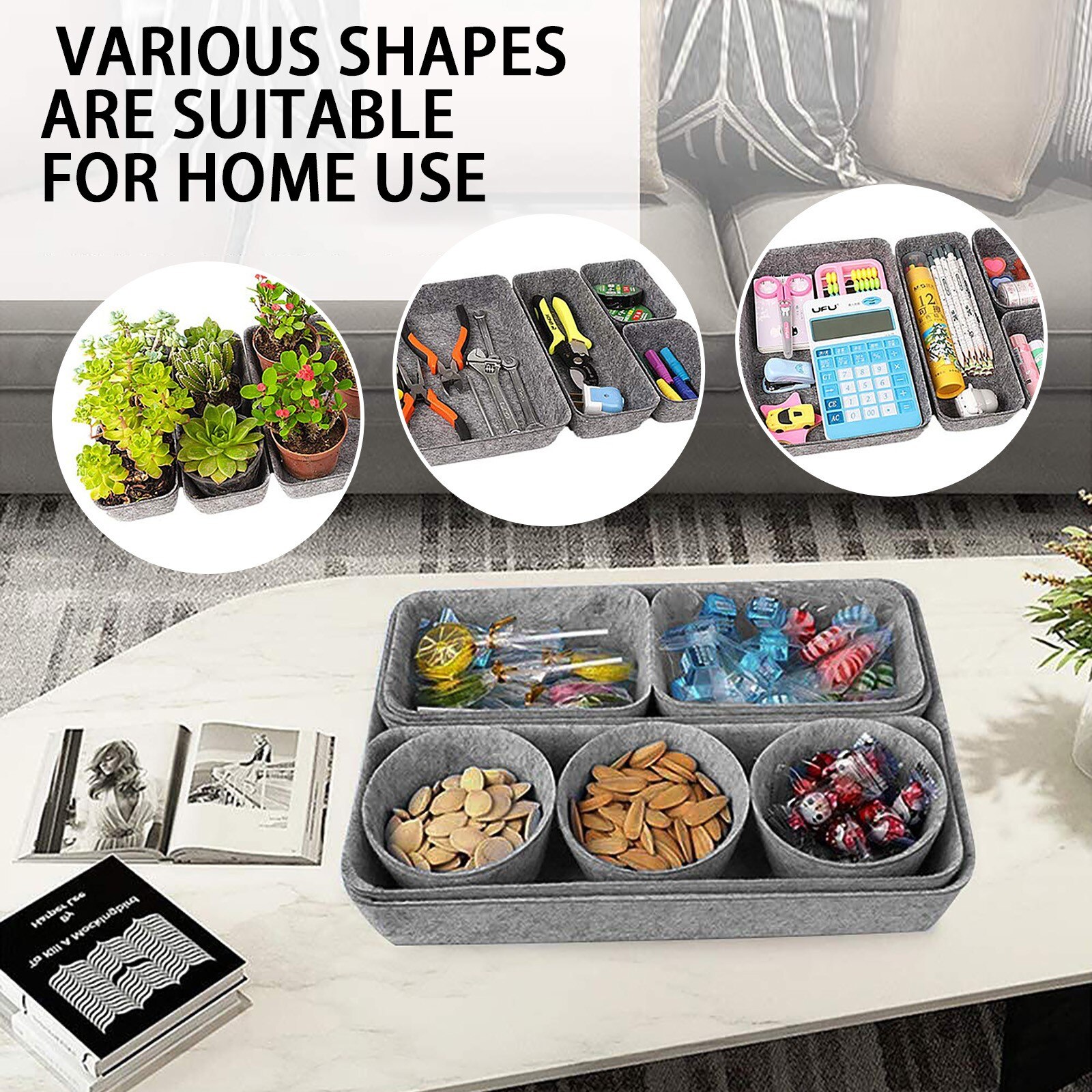 Desk Drawer Arranger Office Box Suit Box Desk Arrangement Storage Box For Underwear Storage Organizer Drawer Separators Box