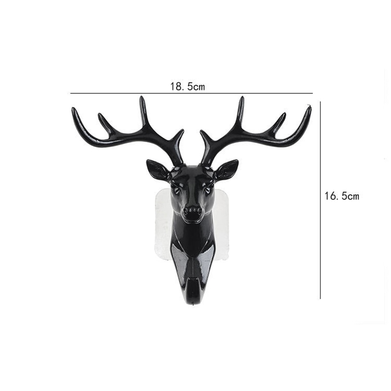 Wall Hanger Deer Antler Style Hat Coat Bag Rack Hooks Holder Decor Self Adhesive DIY Rack Vintage Stag Head Hook Art Home