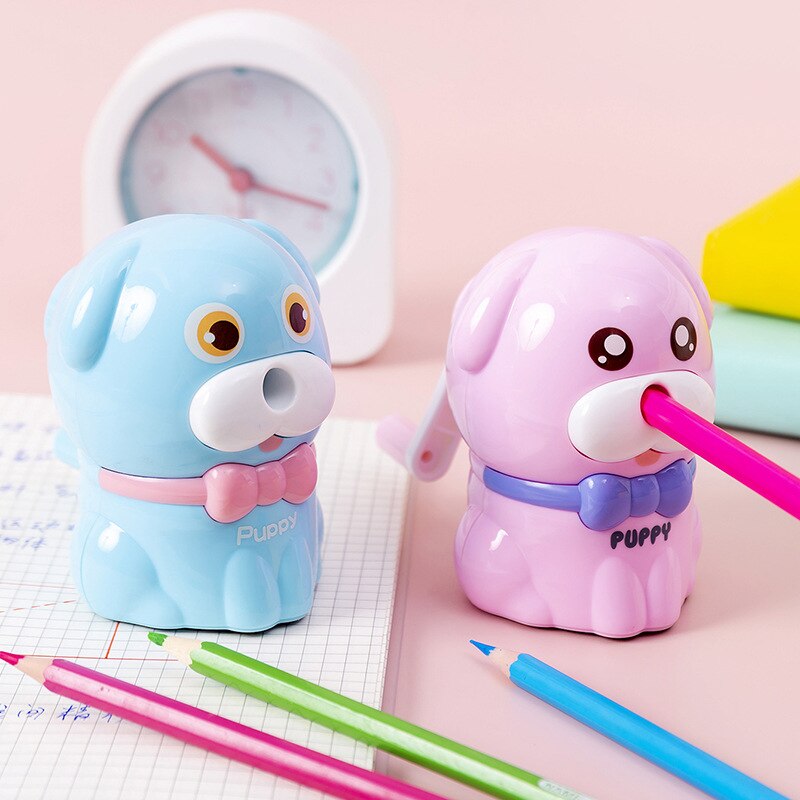 Kawaii petit dessin animé chiot chien taille-crayon mignon nouveauté articles papeterie pour l'école enfants fournitures