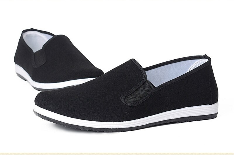 Kinesiska kungfu skor svarta traditionella kinesiska kung fu skor tai chi wushu skor gamla peking skor bruce lee kampsport sneakers