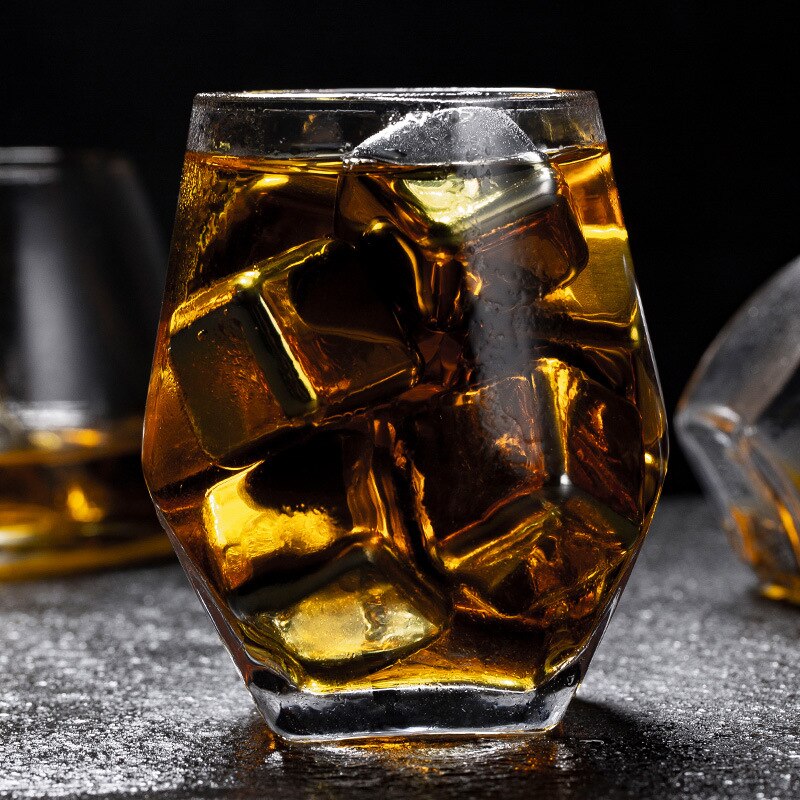 2Pcs Whiskey Glasses Scotch Glasses Whiskey Glasses Perfect for Scotch Lovers Glassware for Bourbon Rum Luxury Drinkware