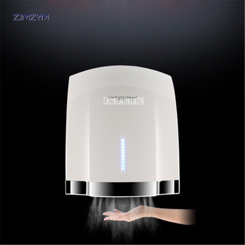 A904 Fully Automatic Induction Hotel Home Bathroom Hand Dryer 1800W power and Cold Hand Drying Machine 220V White/gold