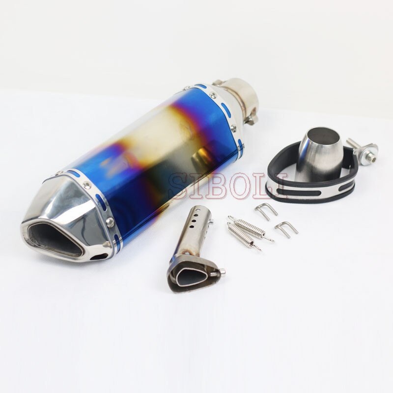 51mm Universal Motorcycle Exhaust Muffler Pipe Scooter Dirt Pit Bike Tube DB Killer For Honda R1 R3 MT07 cafe racer simson s51