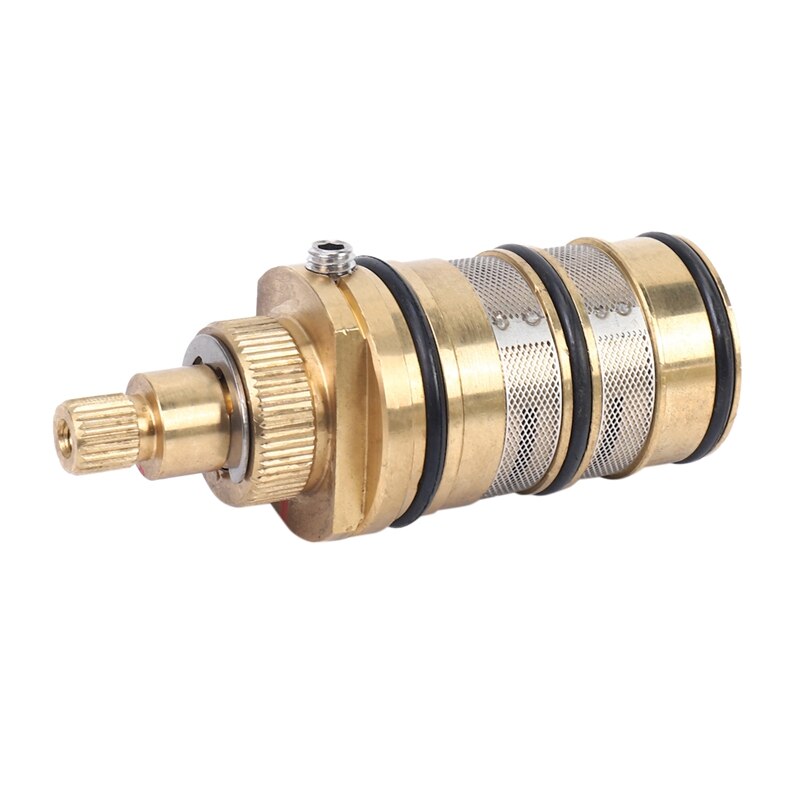 Brass Bath Shower Thermostatic Cartridge&amp;Handle for Mixing Valve Mixer Shower Bar Mixer Tap Shower Mixing Valve Cartridge