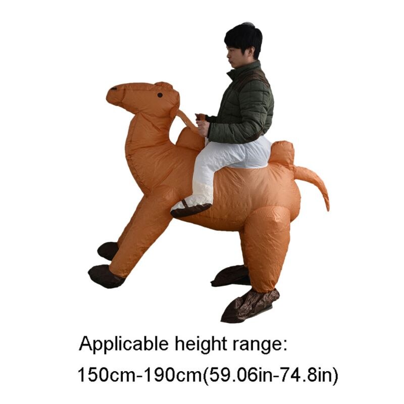 neue -Einkaufen. Kamel Aufblasbare Anzüge Leistung Kostüm Schlag hoch Outfit Erwachsene Partei Kleidung