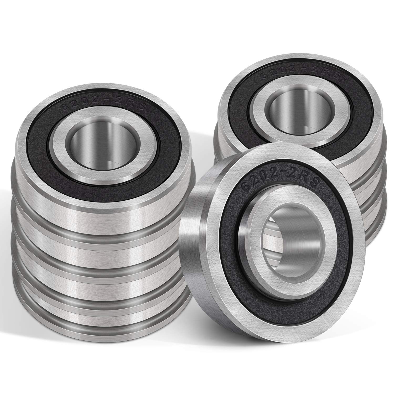 Flanged Ball Bearing Suitable for Lawn Mower, Wheelbarrows Generators Carts Hand Trucks Wheel Hub Replacement for Marathon