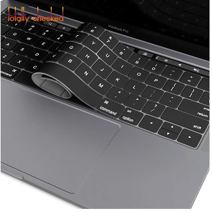 Keyboard Cover for MacBook Pro with Touch Bar 13" or 15" (A2159 A1989 A1990 A1706 A1707) Silicone Skin