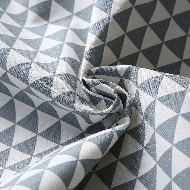 Lantlig stil linne bomullstyg duk textil handgjord diy sy bordsduk kudde gardin soffa tyg material en halv meter