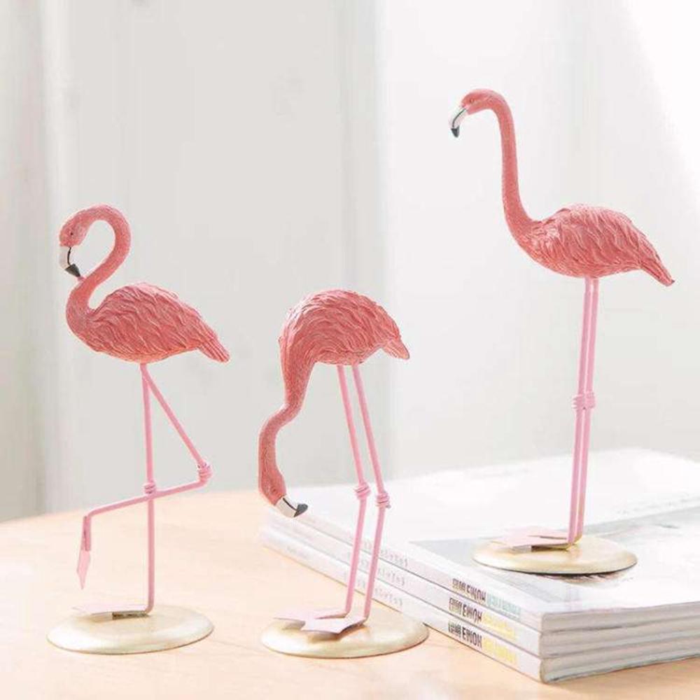 6 stk/sæt pink flamingo bordpynt tropisk fest pige fødselsdag bryllup dekoration flamingo hawaii hawaiian fest indretning: 3 stk. s
