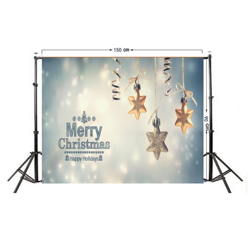 0.9 x 1.5m kerstachtergronddoek, fotodoek, realistisch/cartoon feestfotostudiostof, decoratie-accessoires: B