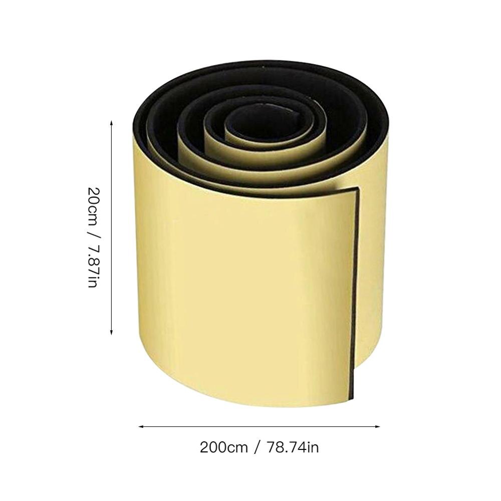 200cm* 20cm bildørsbeskytter garage gummi vægbeskytter kofanger sikkerhed parkering eva bildør anti ridse beskytter strimmel støbning