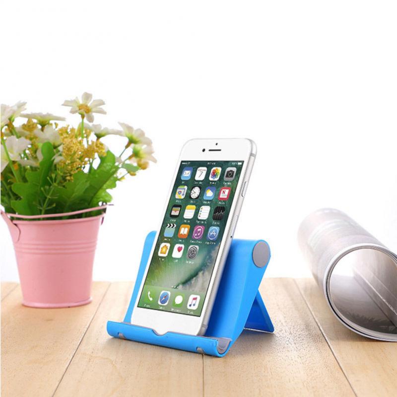 Mobile Phone Tablet Desktop Holder Stand For Samsung S20 IPhone 12 pro max Foldable Desk Phone Holder acessórios do celular: blue
