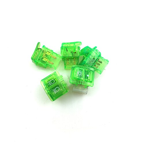 Bouton de démarrage, accessoires, feu arrière de signalisation de moto, loin et klaxon, interrupteur pour HONDA DIO 50 AF18,: green