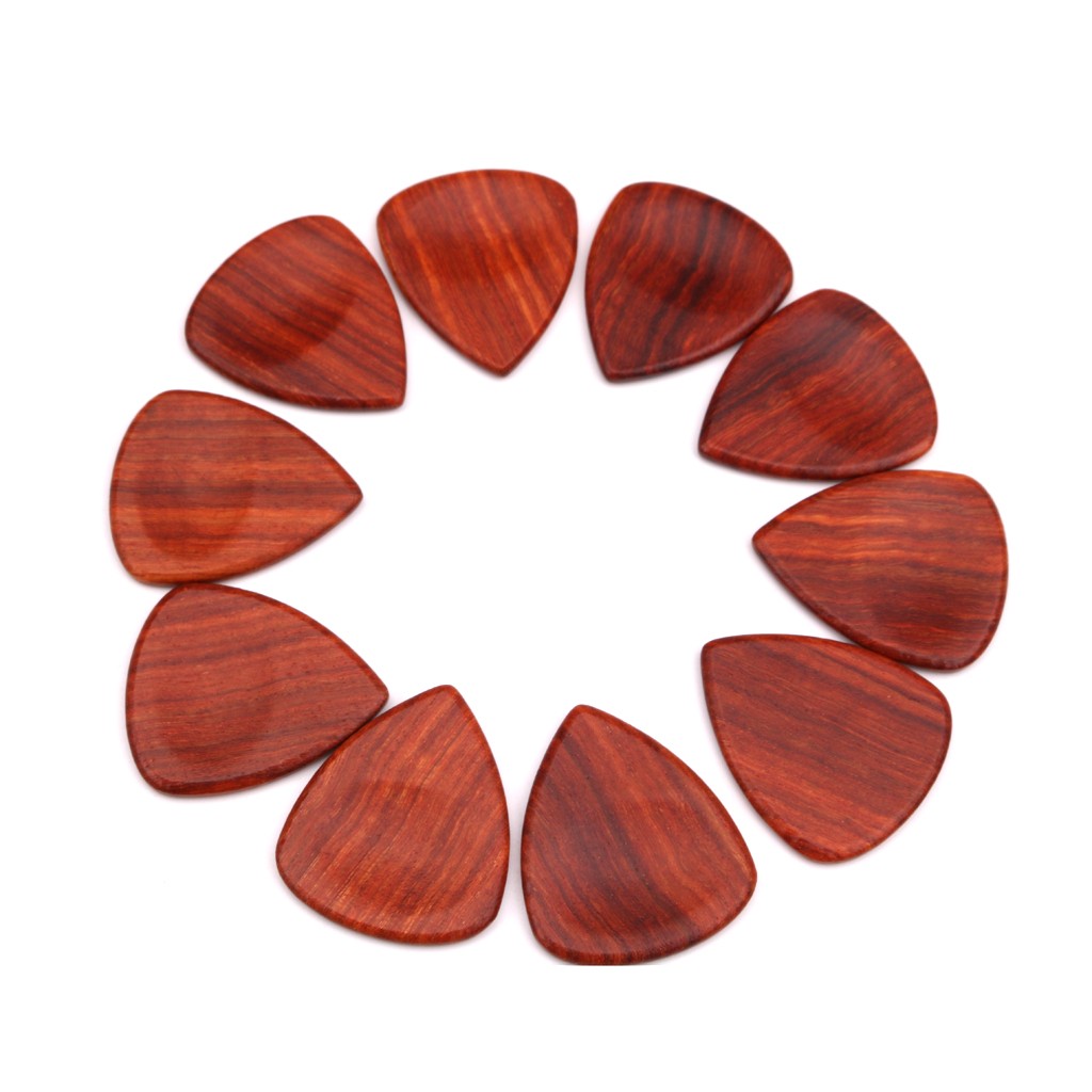 Wooden Acoustic Guitar Plectrums Thickness 0.58-1.5Mm Red Sandalwood Rosewood Wood Colors Guitar Accessories