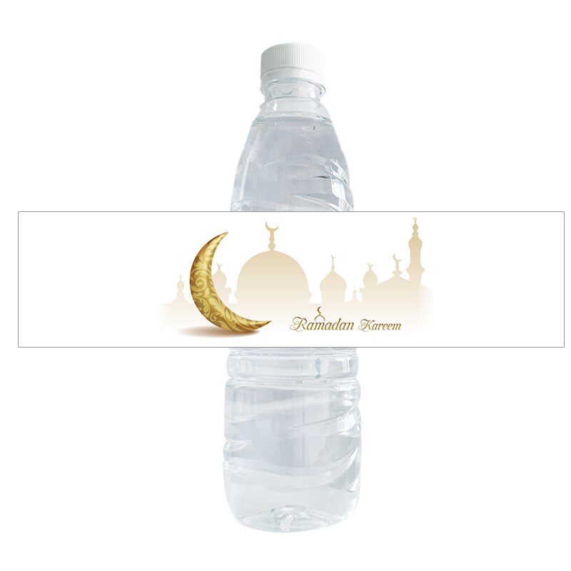 Ramadan Mubarak Water Fles Stickers Decor Islamitische Moslim Fles Etiket Sticker Eid Al-Fitr Party Decoratie Benodigdheden