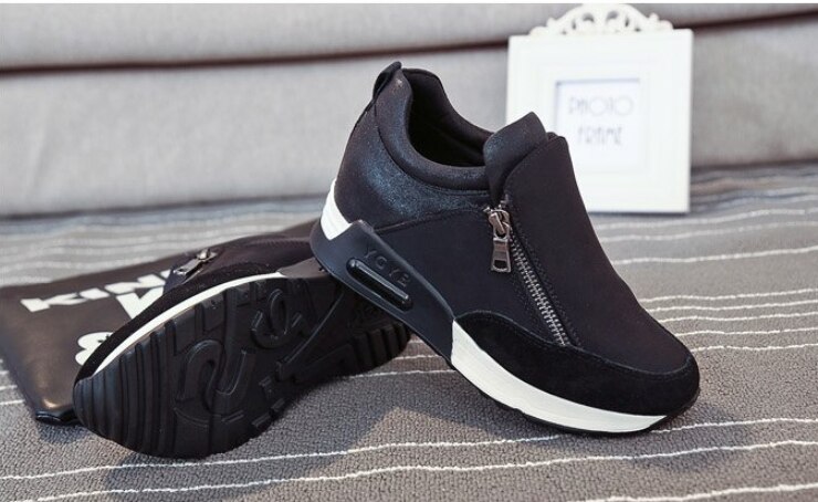 Comfortable Women Casual Shoes Height Increasing Breathable Women Sneakers Flats Trainers Shoes