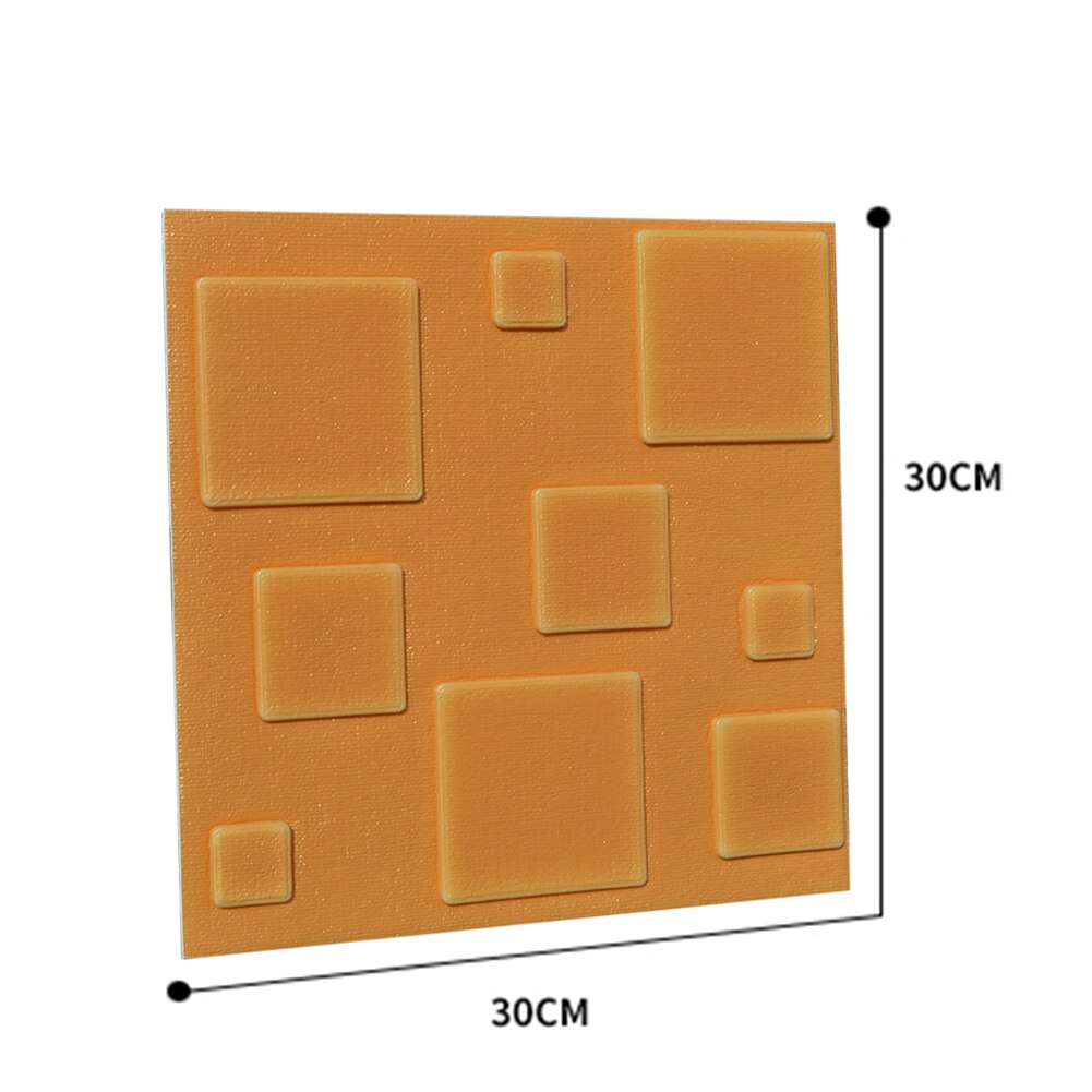3D naklejki ścienne imitujące cegły DIY wystrój samoprzylepna tapeta wodoodporna dla dzieci pokój sypialnia 3D naklejka ścienna cegła robić Dropship: żółty