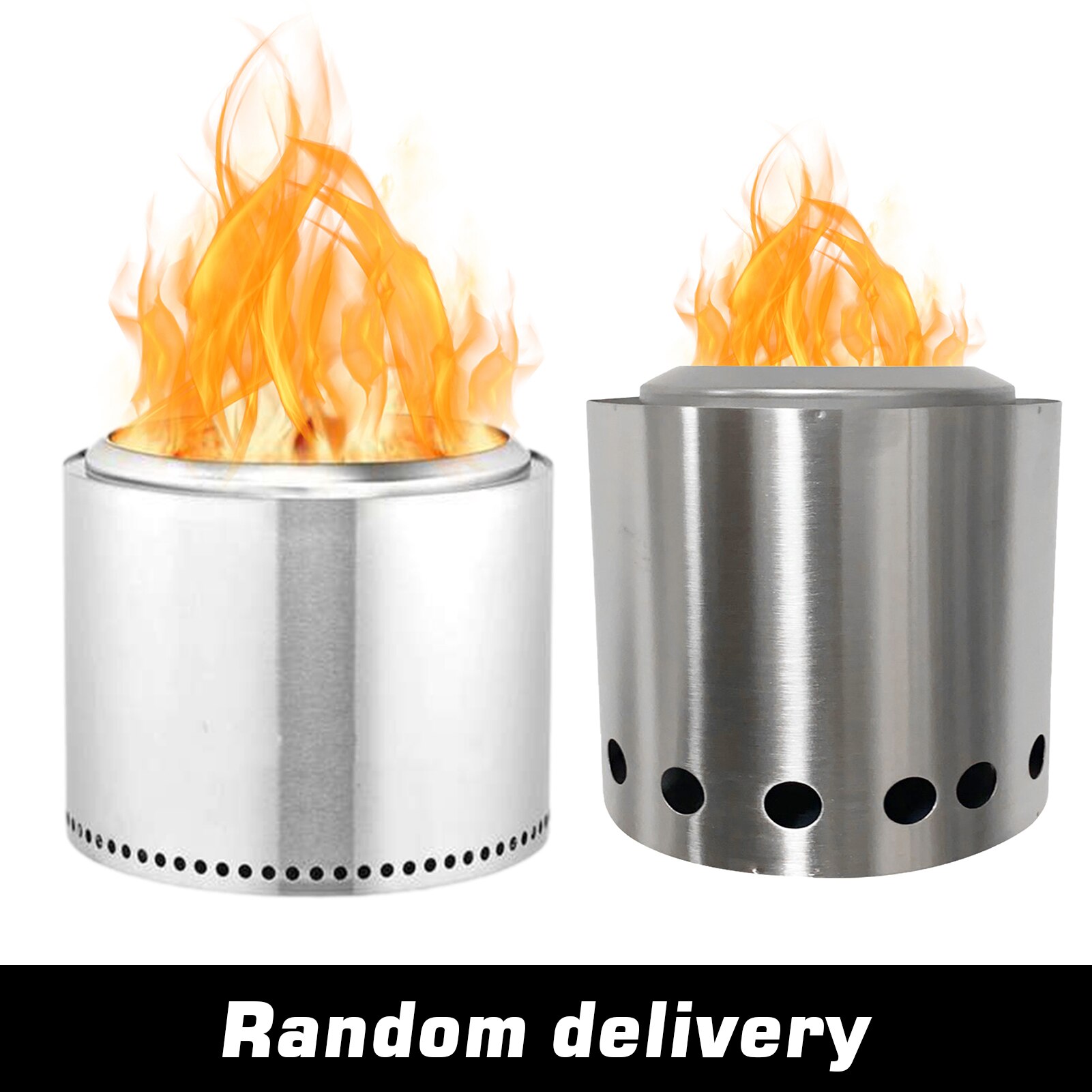 Rustfritt stål brenne fat husholdnings forbrenningsovn ovn for hagen utendørs camping piknik grill ovner ovn tilfeldig farge