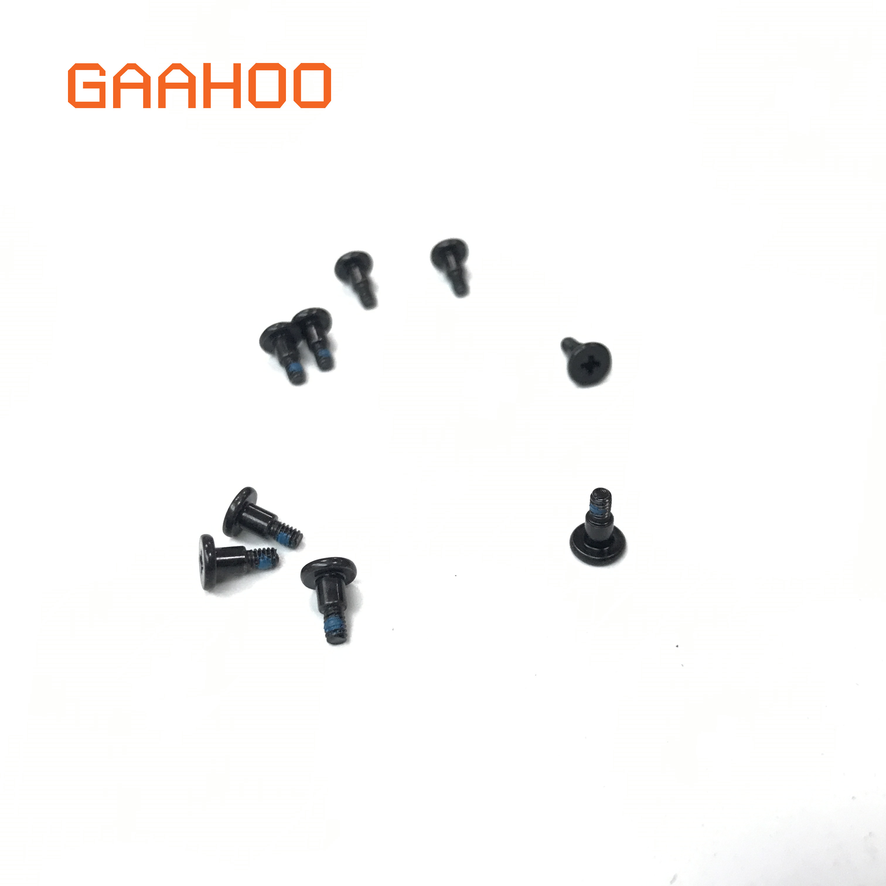 8pcs/lot Thin Head Convex Sector Phillips Screws for Laptop Heatsink M2x0.4x5.95(3) D4.85-5.15T0.9 Steel Black Zinc with Nylok