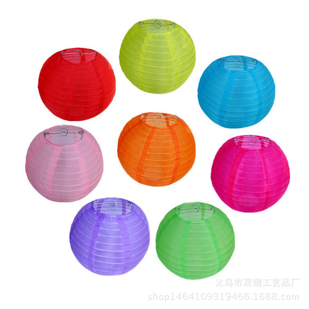 Lantern Christmas Decoration Chinese Round Wedding Birthday Paper Lanterns Decor Craft Hanging Ball Party Supplies