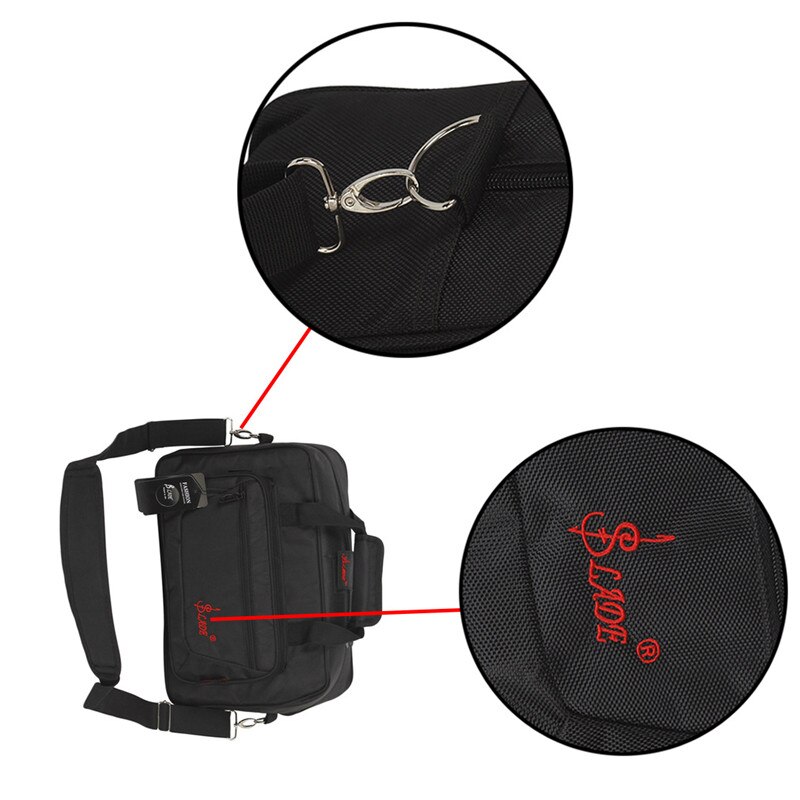 Klarinet Zak Oxford Doek Schuine Handtas Sterke Bescherming Klarinet Hobo Tas Waterdichte Draagtas Met Riem Instrument Zak
