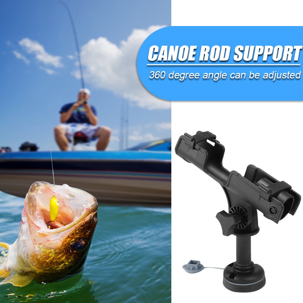 Verstelbare Kajak Boot Hengel Houder Ondersteuning Gereedschap Pole Mount Hoek Beugel Roterende Vissen Ondersteuning Tool Accessoire