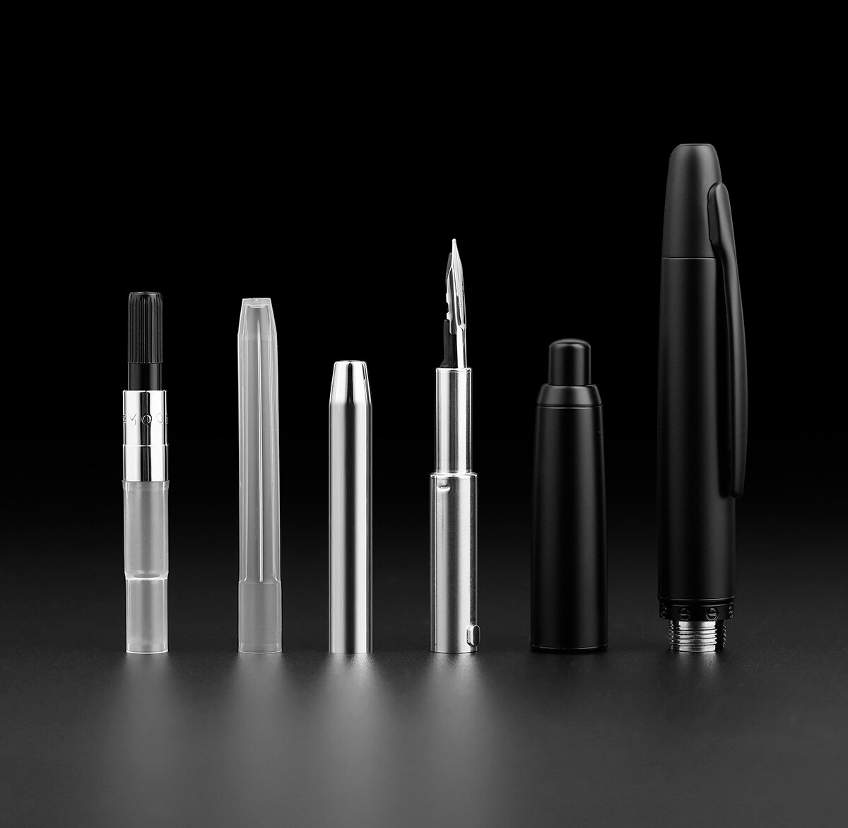 ¡En Stock! Mahanan-pluma estilográfica a presión A1, plumín extrafino retráctil de Metal de 0,4mm con Clip/sin Clip, pluma de tinta de para escribir