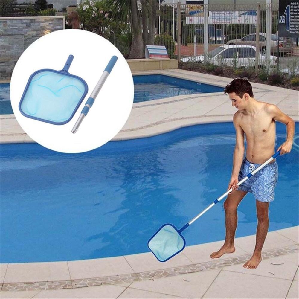 Simbassäng nät blad skummare med teleskopisk pol intex pooler och spa plast