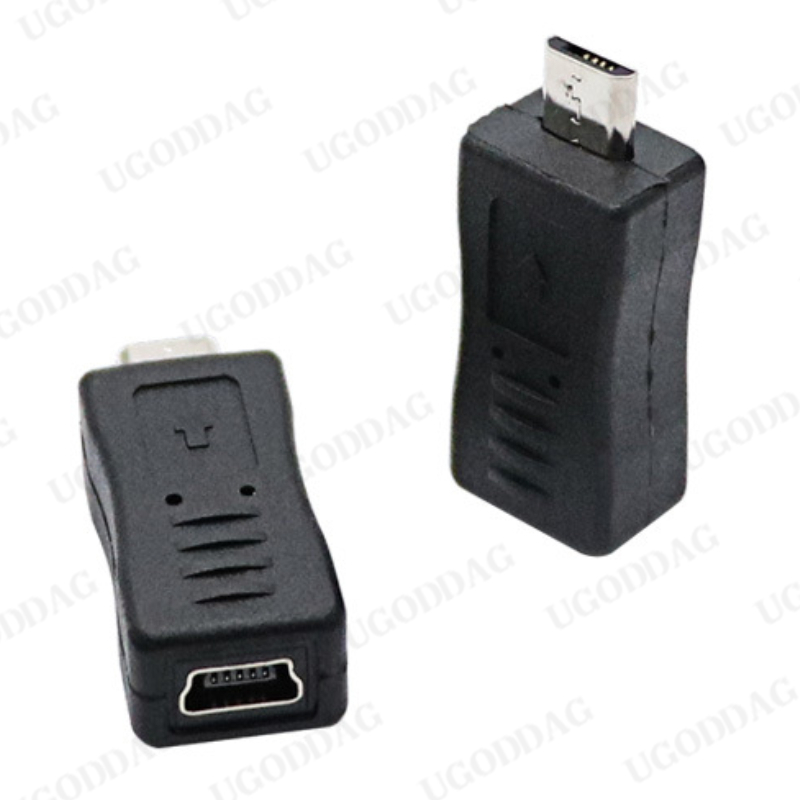 Micro USB B Male to Mini USB Female M/F Adapter Connector Converter