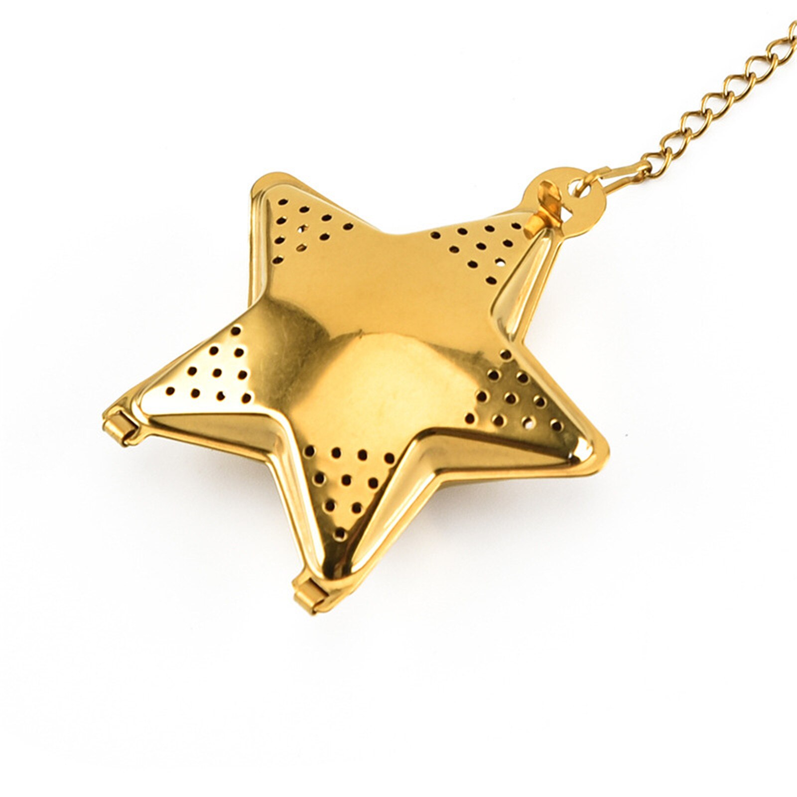 1Pc Rvs Thee Zetgroep Ster Vorm Mesh Theezeefje Koffie Herb Spice Filter Diffuser Handvat Thee Bal #50G