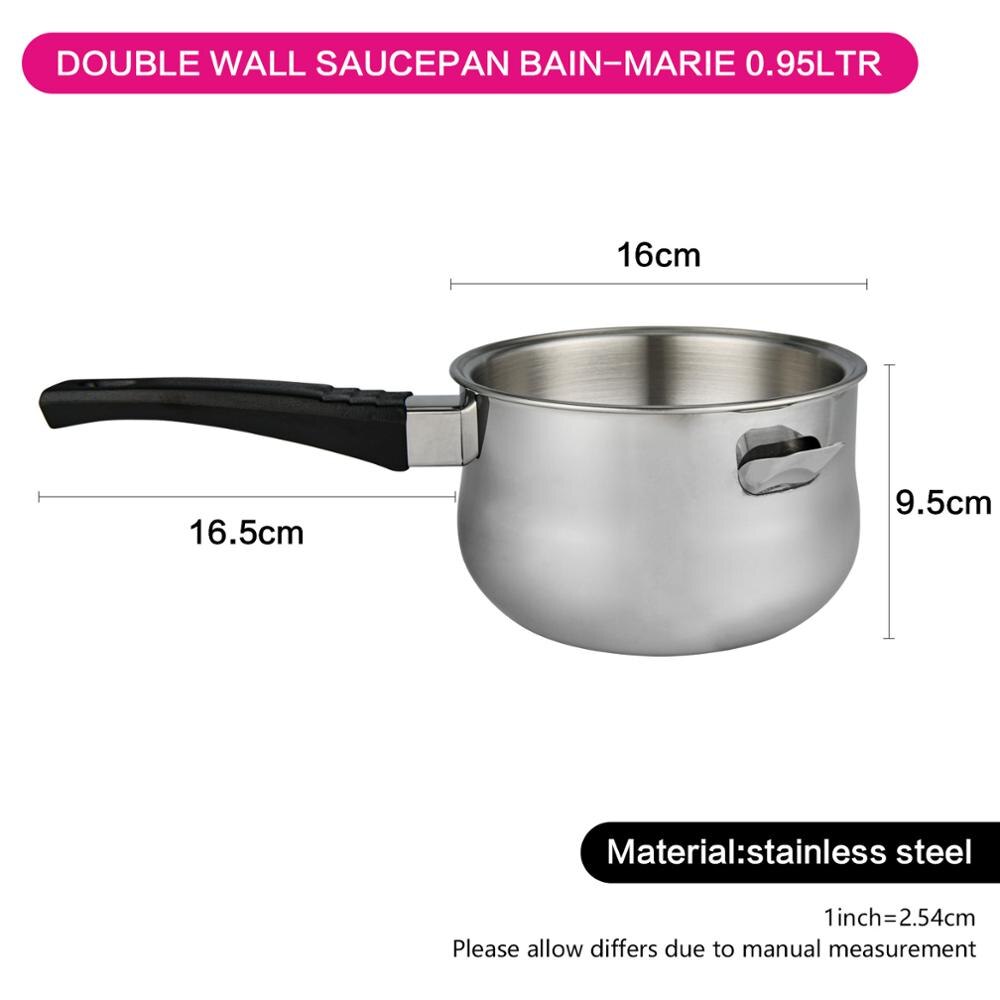 Fissman 850ml Stainless Steel Double Wall Milk Pot Induction Bottom Coffee Pot