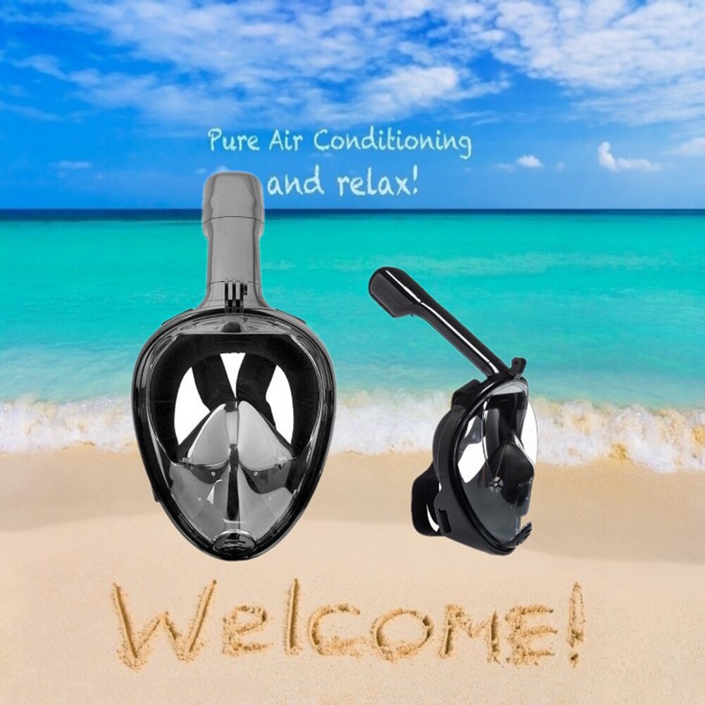6 Colors Snorkeling Set Silicone Skirt Four-Lens Panoramic Scuba Anti-fog detachable Diving Mask Dry Snorkel for Adults