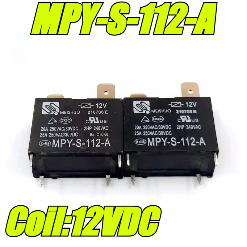 (merkeoriginal) 1 stk/parti 100%  originale ekte reléer: mpy-s -112-a 12 vdc 4- pinners klimaanlegg varmtvannsberederrelé