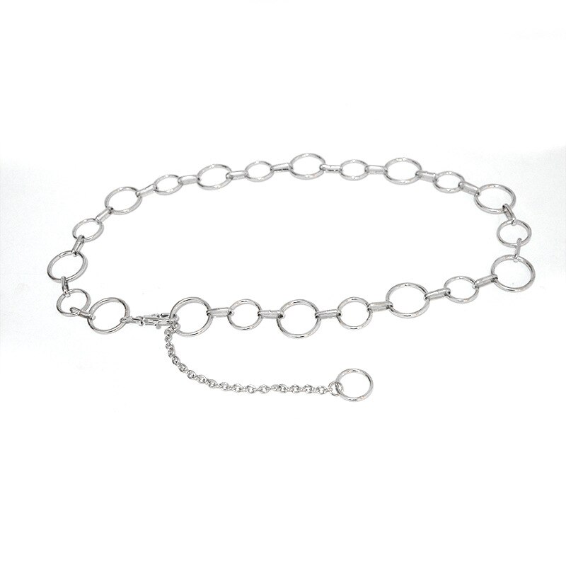 Modieuze metalen riem dames 100 metalen tailleketting maat ringketting
