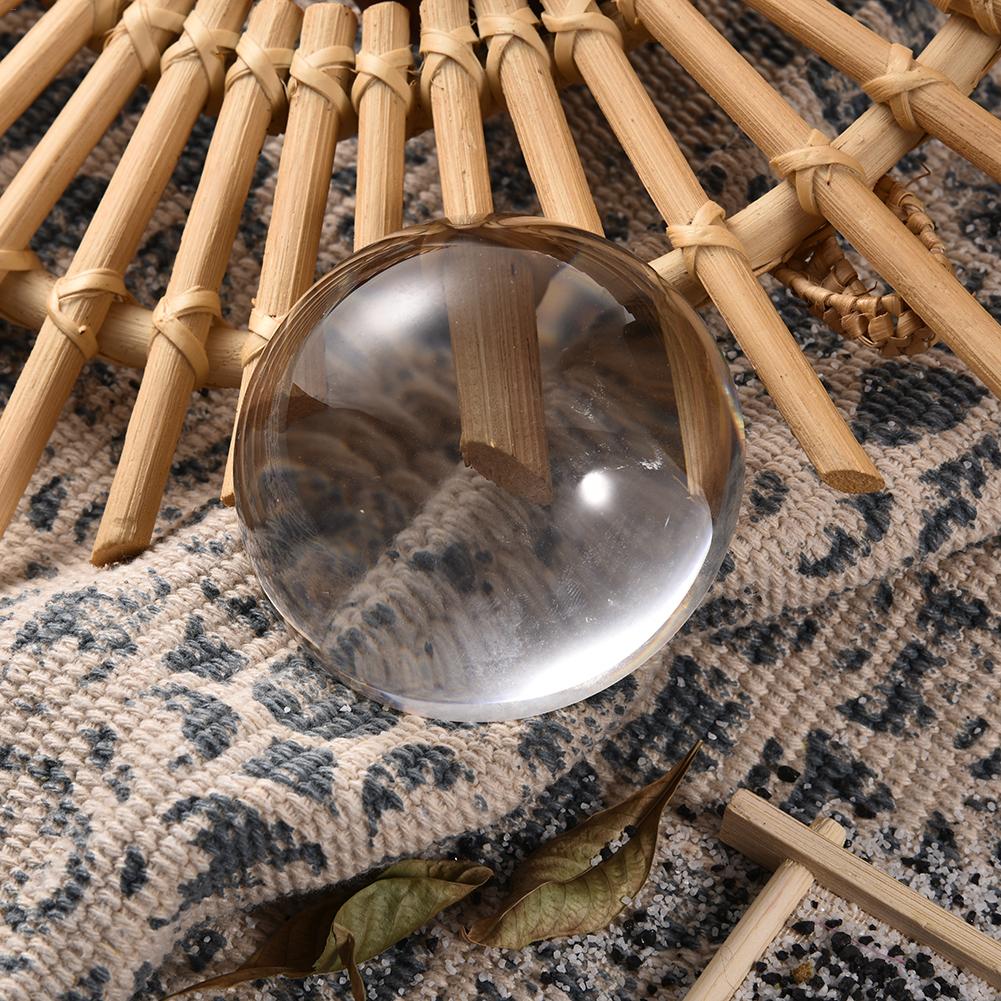 Large Magnifying Glass Paperweight Dome Magnifiers Semi Crystal Ball 80mm Home Decor Accessories High Definition Eye Loupe Glass