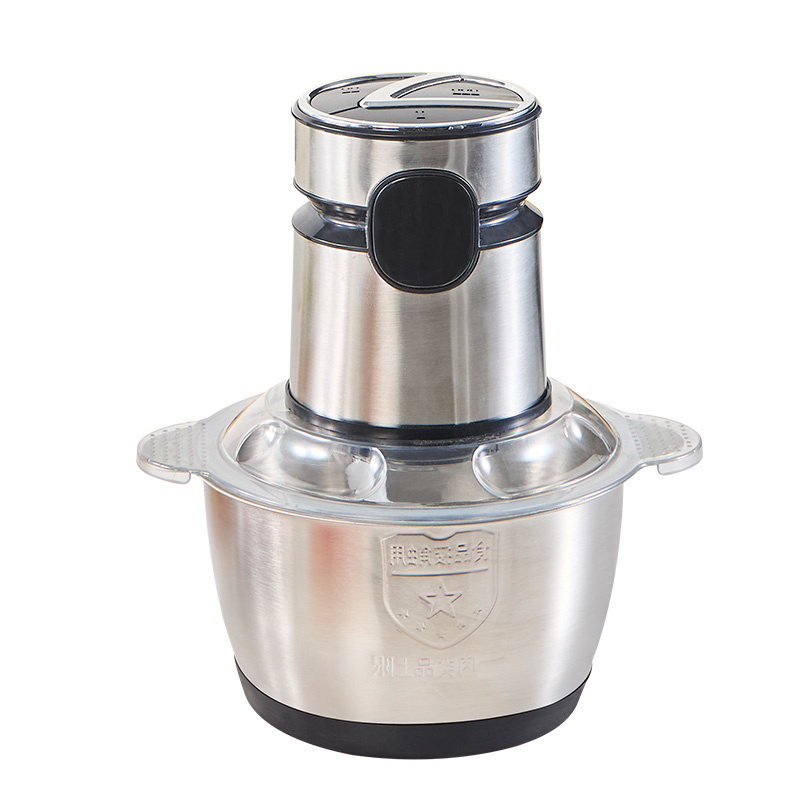 Picadora de alimentos eléctrica de 5L, picadora de verduras, procesador de alimentos pequeño, picadora de carne, mezcladora, cortadora eléctrica, procesador de alimentos para bebés: Azul / EU