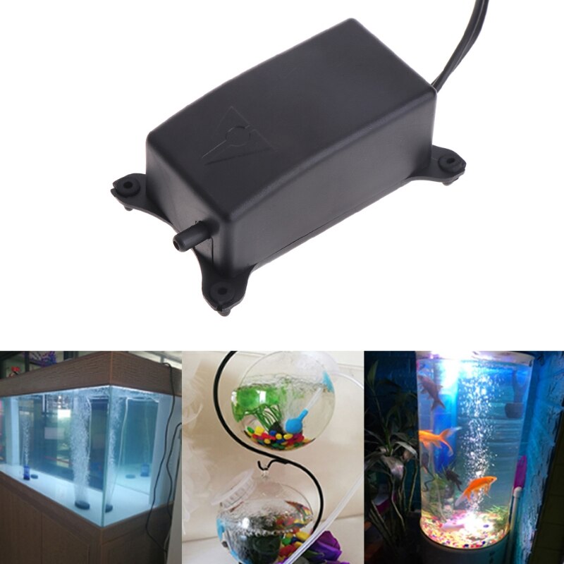 Aquarium Zuurstof Luchtpomp Mini Binnenlandse Aquarium Ultra Eu Plug Quakeproof Stille