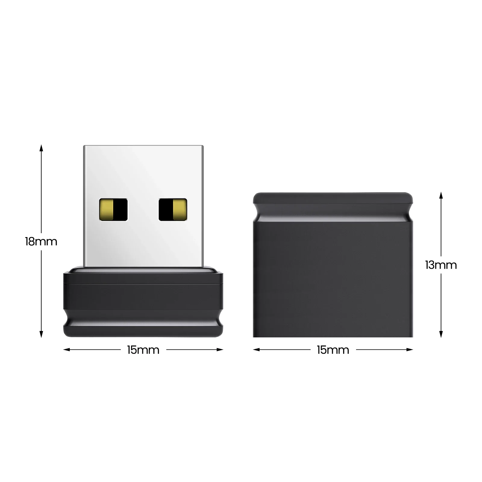 Super Mini Pen Drive 64GB Real Capacity USB Flash Drive Business Memory Stick 32GB Black Pendrive U Disk 16GB 8GB