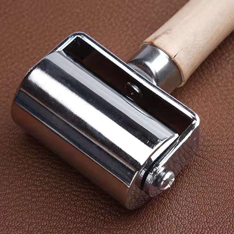 Leather Roller Metal Tool Roller Edge Holder Glue the inside and squeeze the bubble flattening Flattening tool Size 26/60/100mm