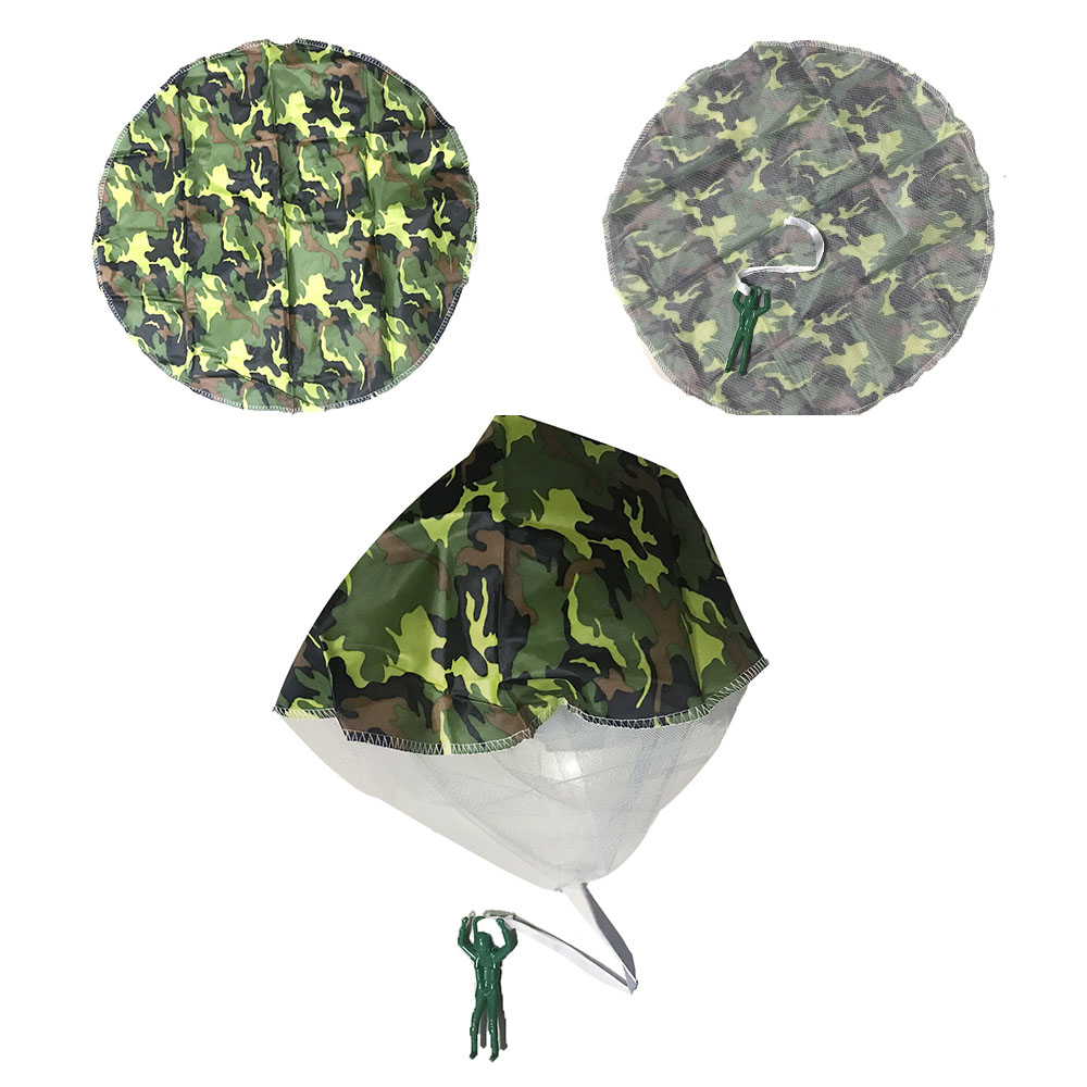 1pc mini Soldato Paracadute Giocattoli per I Bambini Gioco Da Esterni a mano di lancio paracadute sport di Divertimento per I Bambini Giocattolo: ArmyGreen