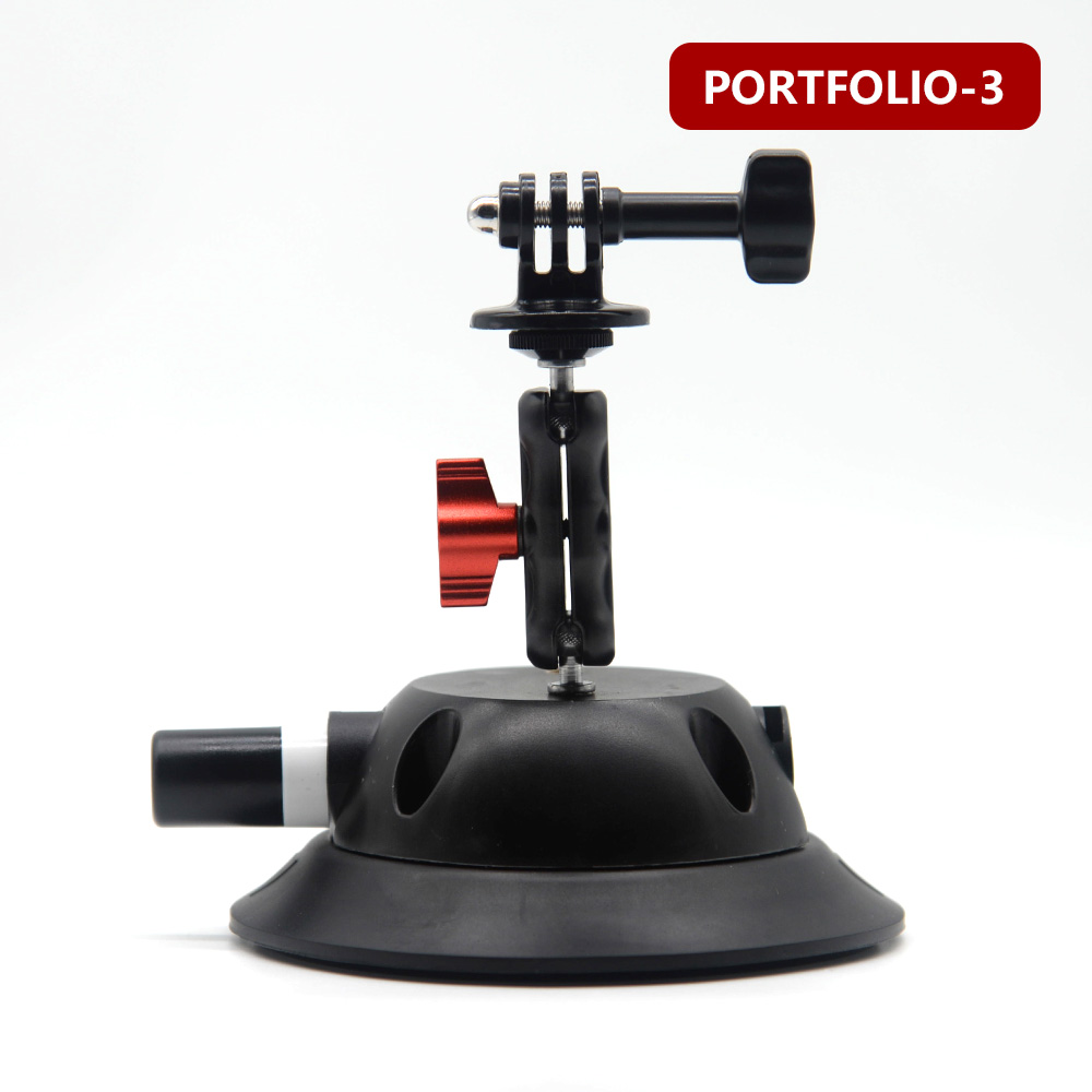 Glas saugnapf Aktion kamera Sport Nocken Stativ Halterung für Auto rekord Halfter stehen Halterung für gopro Held8 7 6 5 zubehör: Portfolio-3