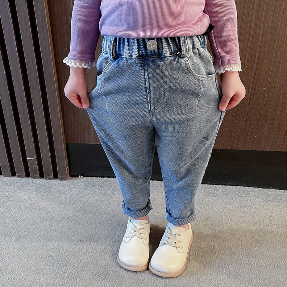 Girls Jeans Ripped Girl Jeans Spring Autumn Jeans For Kids Girls Casual Style Baby Girl Clothes