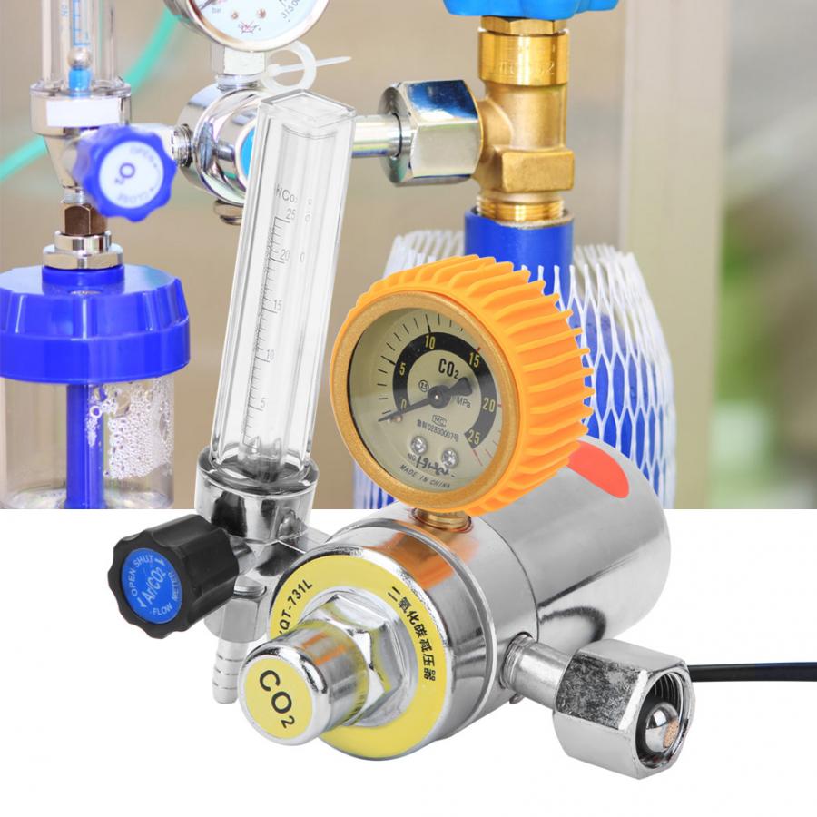 CO2 Regulator Pressure Regulator Carbon Dioxide Pressure Reducer Female Thread G5/8in