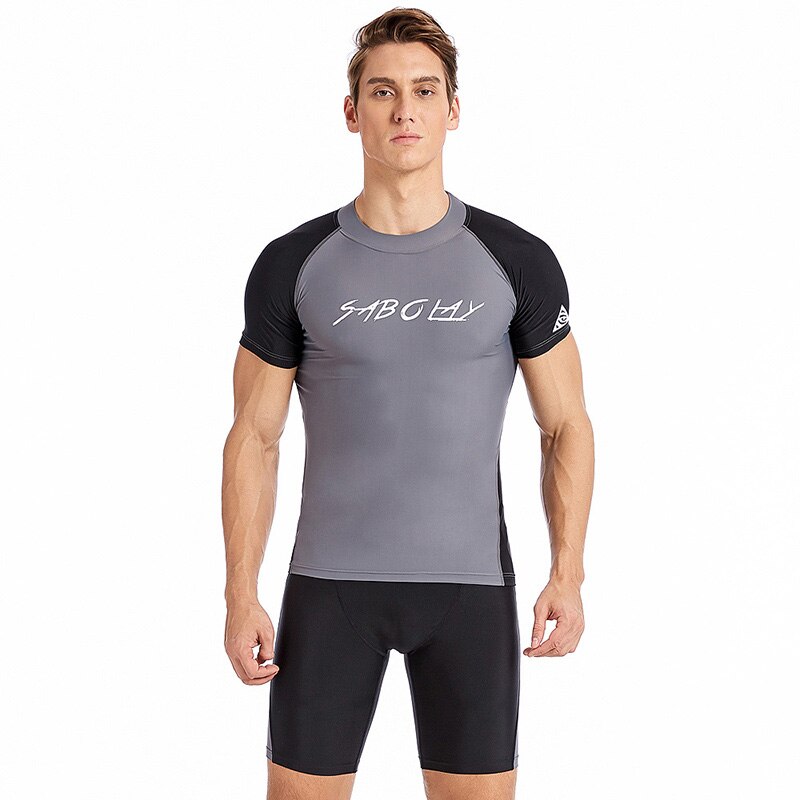 SABOLAY Wetsuit Surf jaqueta dos homens Protetor Solar maiô Anti-UV desportos Aquáticos Ao Ar Livre velocidade seco Mergulho terno de Natação dos homens: shirt pants / XL