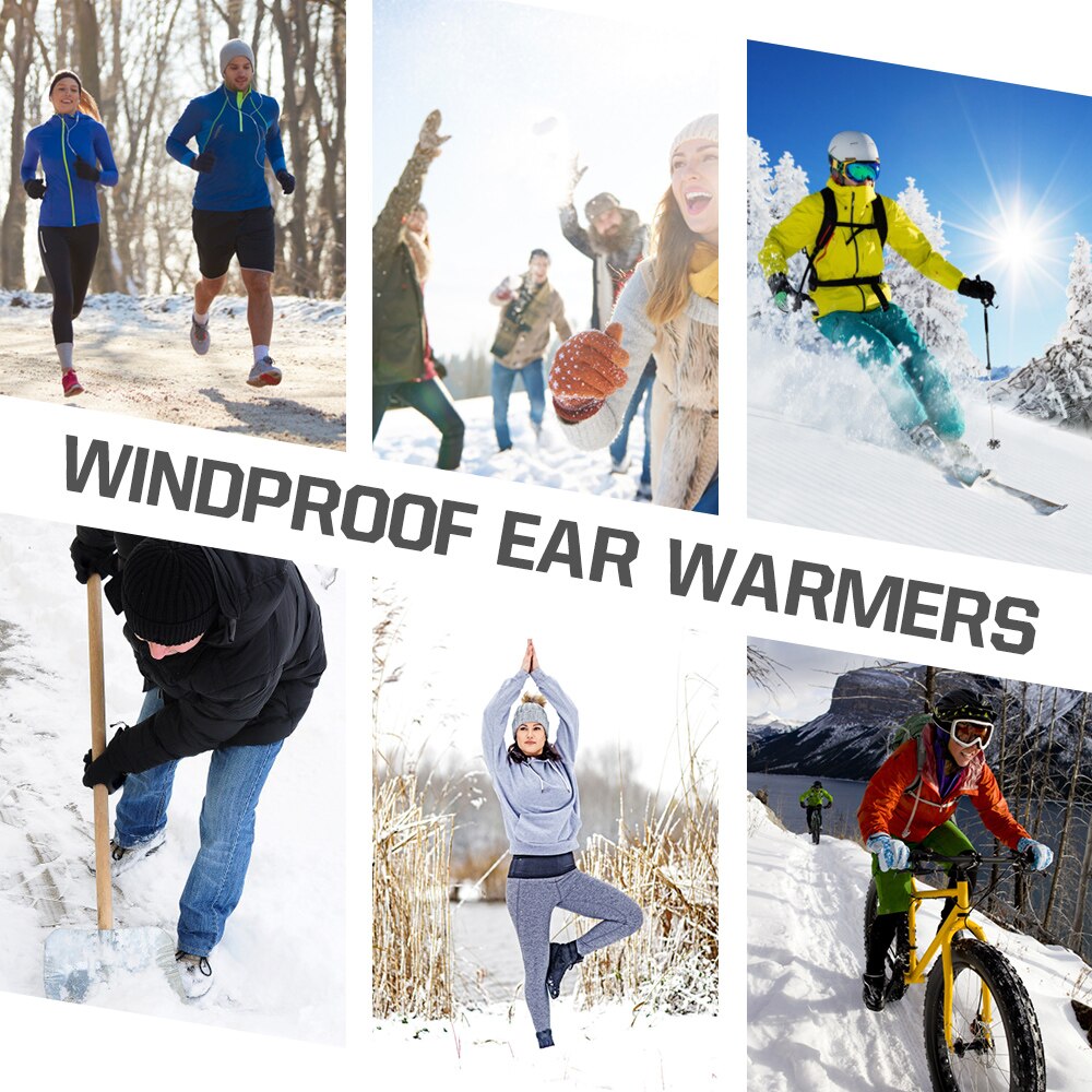 Winddicht Fleece Fietsen Oor Muffs Hoofdband Voor Mannen En Vrouwen Winter Running Yoga Skiën Workout