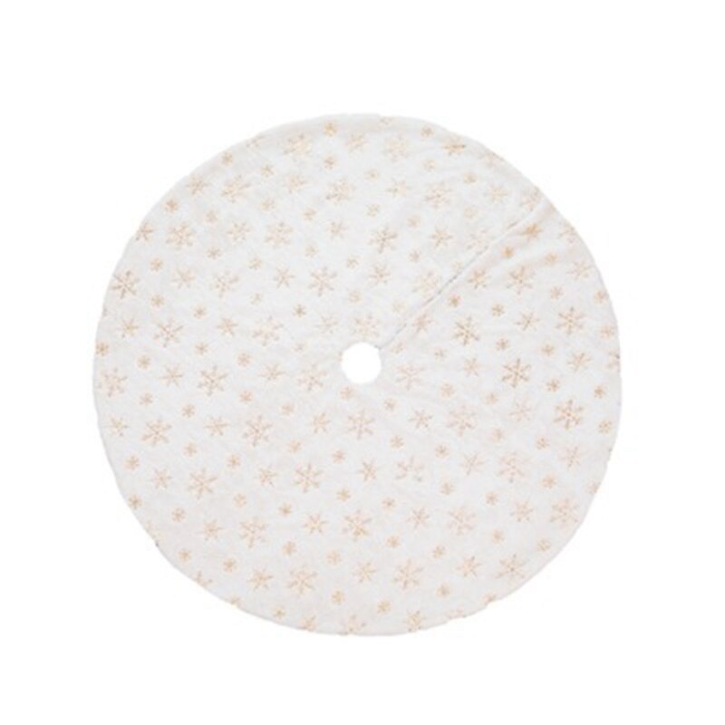 Abonda Kerstboom Rok, Witte Faux Bont Pluche Kerstdecoratie, Boom Base Mat Dikke Tapijten Voor Vakantie Home Decor Kerst Supplies
