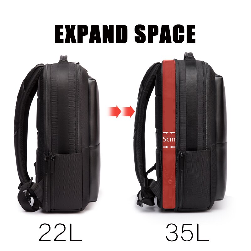 BANGE Professional Men Business Backpack zaino da viaggio impermeabile 15.6 &#39;zaino per laptop zaino per scuola zaino per ufficio