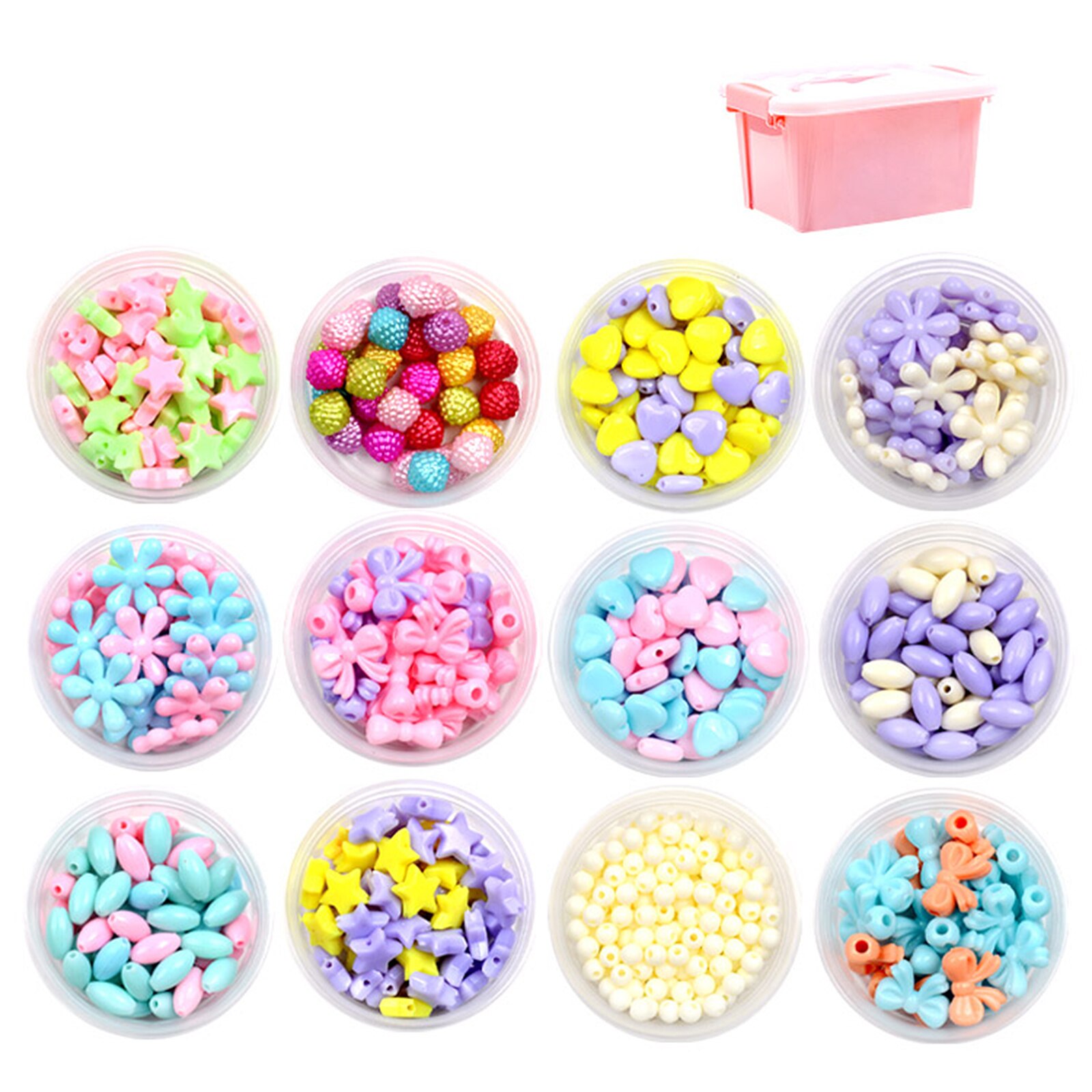 Jewelry Making Kit Seed Beads Box Set Lobster Clasps Beading Cord For DIY Earring Bracelet Necklace Jewelry Making: A2