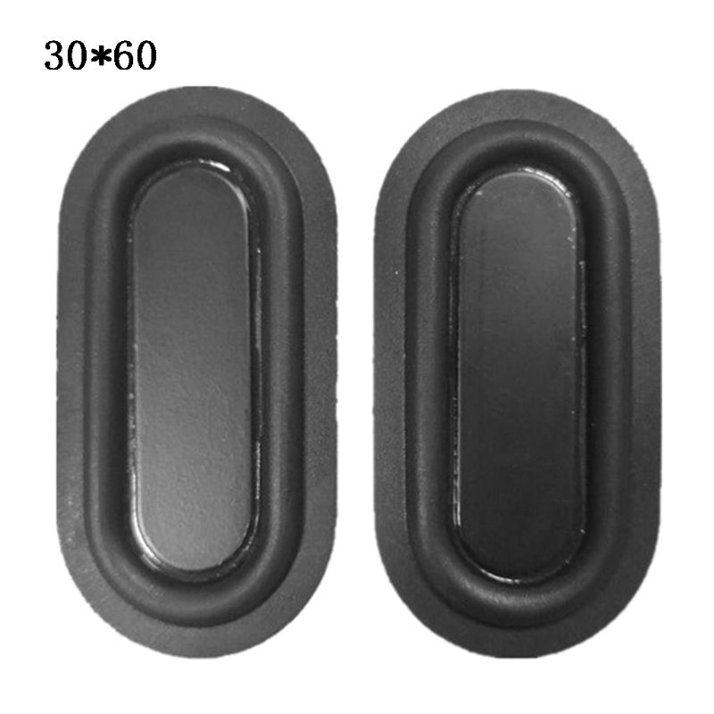 2PCS Oval Form Bass Membran Gummi DIY Lautsprecher Platte Passive Kühler Hilfs Bass Vibration Platten 2040-6090: C